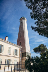 Lighthouse on the Saint Jean Cap Ferrat peninsula on the French Riviera