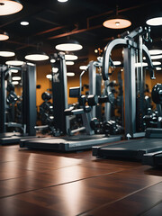 gym equipment in gym