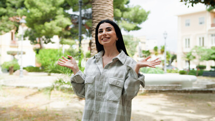 Happy Woman With A Casual Outfit 