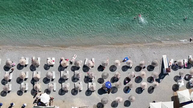 Bodrum Castle and City Streets in the Summer Season Drone Video, Bodrum Mugla, Turkiye (Turkey)

