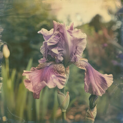 Realistic Floral Collection: Vibrant Blooms Including Pink Roses, Lavender Fields, Sunflowers, Daisies, Red Tulips, Cherry Blossoms, Orchids, Poppies, and More, Captured with a Vintage Photo Aesthetic