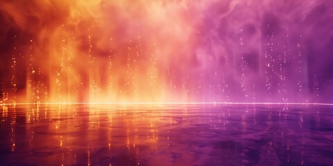 Obraz premium A shining purple backdrop with a solid orange color. 32k, full ultra hd, high resolution