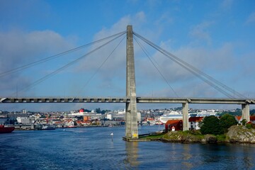 Taking a ferry from the Norweigan city of Stavanger