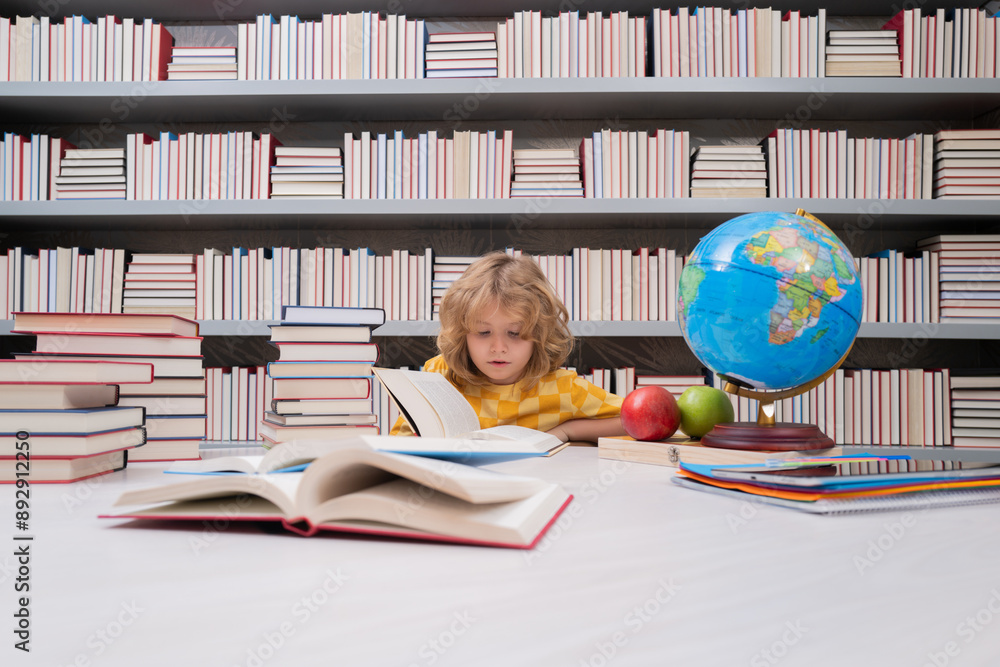 Poster school and students in classroom. education kids. child pupil student in the school class. studying 