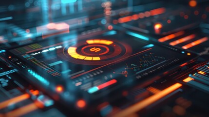 Obraz premium A detailed 3D illustration of a tablet with a system update notification