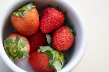 Pot full of strawberries