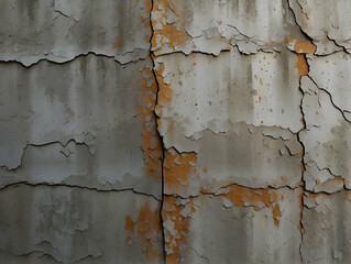 Obraz premium Peeling paint on a weathered wall