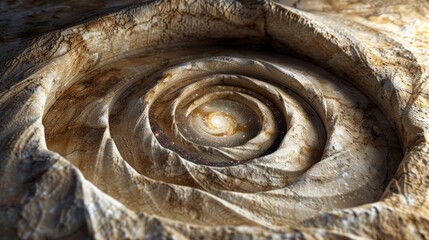 An intricate galaxy swirling 3D carved from marble, stone on the background,