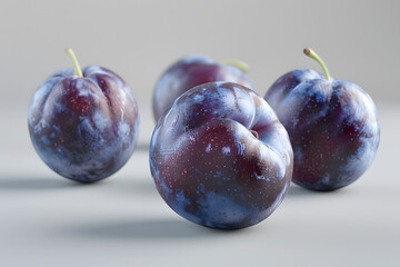 Obraz premium Plum pieces floating