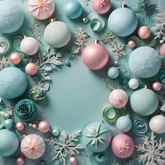 christmas background with balls