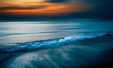waves at sunset Bali