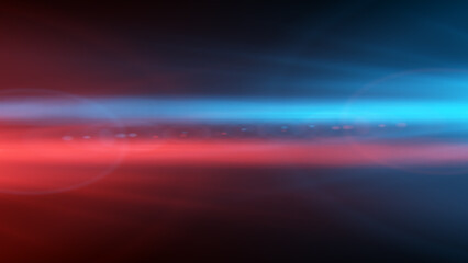 Red and blue light rays background	