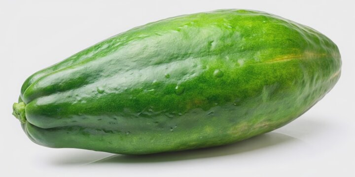 Large Green Maradol papaya with a background, papaya, fruit, green, fresh, healthy, organic, tropical, food, juicy, ripe