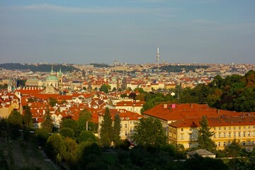 Fototapeta premium Prague, the capital of the Czech Republic, is a rustic Eastern European city on the banks of the Vltava River