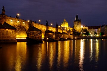 Fototapeta premium Prague, the capital of the Czech Republic, is a rustic Eastern European city on the banks of the Vltava River