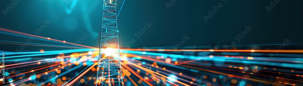 Poster a blurry image of a machine with the number 5d1 on it. the machine is orange and yellow and has a ye