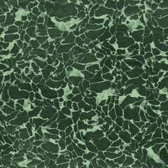 Marble Texture Art with Dark Green Base and Light Green Streaks