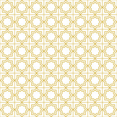 Intricate Classical Eid Islamic Star Shaped Seamless Pattern