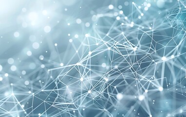 Sophisticated Grey and Light Blue Tech Background with Minimalist Network Connections, Perfect for Advanced Communication and Innovation Concepts