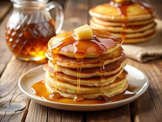 pancakes with honey