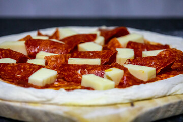 Traditional Brazilian rustic artisan pizza