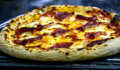 Traditional Brazilian rustic artisan pizza