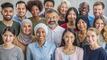 Diverse group of individuals representing different cultural backgrounds , cultural diversity