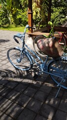 Fototapeta premium Bali Island : bicycle in the garden