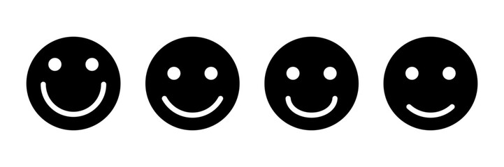 Smile icon vector isolated on white background. Smile vector icon. Emoticon Icon vector. Emoji