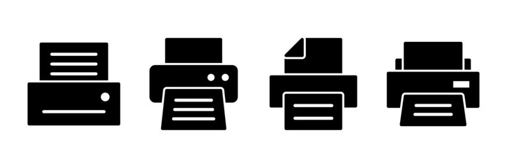 Printer icon vector isolated on white background. print icon. Fax vector icon.