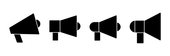 Megaphone icon vector isolated on white background. Loudspeaker icon vector. Volume icon