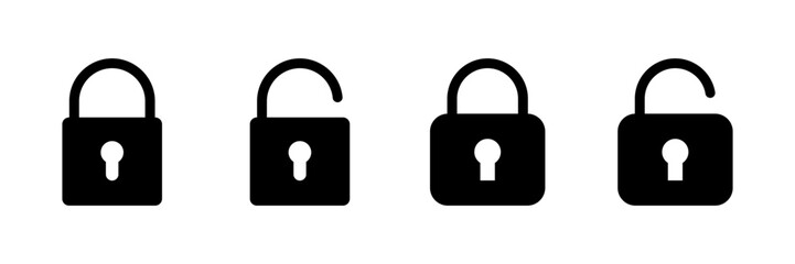 Lock icon vector isolated on white background. Encryption icon. Security symbol. Secure. Private
