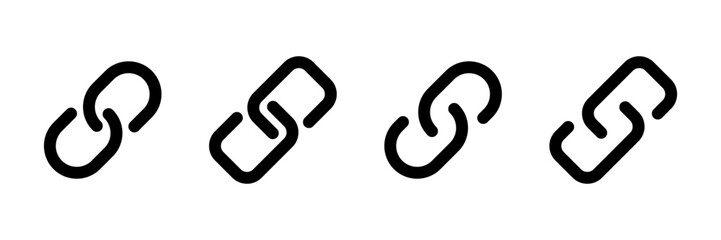 Naklejka premium External link symbol icon vector. Link icon isolated on white background. Link vector icon. Hyperlink chain symbol