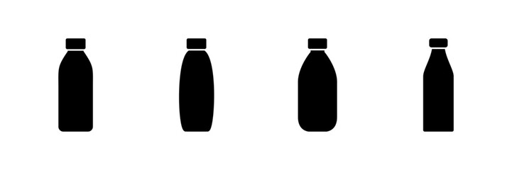 Bottle icon vector isolated on white background. Bottle vector icon