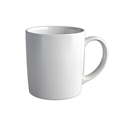 White Ceramic Mug with Handle  Mockup