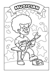 Occupations Coloring Pages for Kids