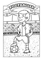 Occupations Coloring Pages for Kids