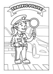 Occupations Coloring Pages for Kids