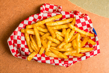French fries in a basket