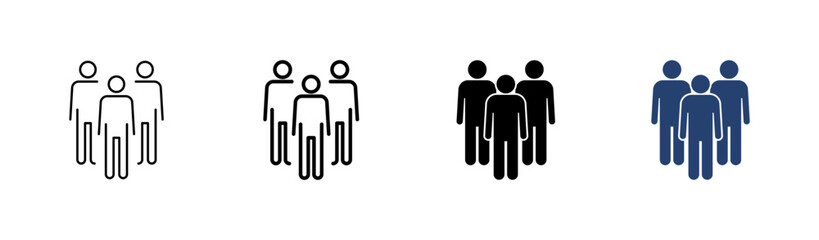 People icon set. person icon vector. User Icon vector. team symbols