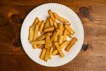 crinkle cut French fries