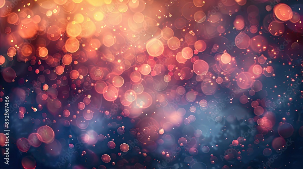 Poster dreamy abstract light composition with soft focus and bokeh effects, perfect for artistic and romant