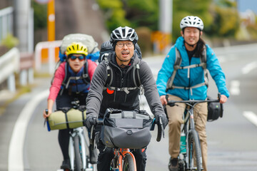 自転車で長距離ツーリングを旅する人たち