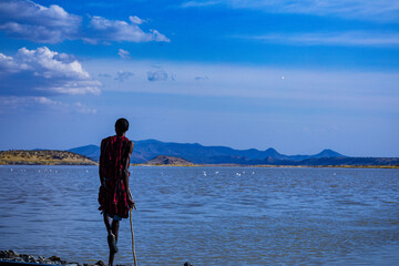 person on the pier