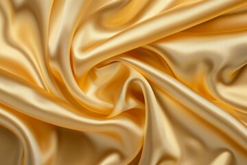 Fototapeta premium Elegant abstract silk fabric background with luxurious gold satin material, featuring smooth and sophisticated color variations