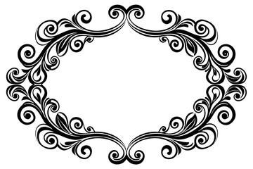 Elegant Frame Design with White Background, Vector Illustration, Cartoons, Clipart, Line Art, Elegant frame design vector with white background, perfect for illustrations, cartoons, clipart, and line 