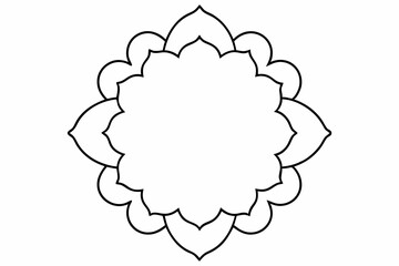 Elegant Frame Design with White Background, Vector Illustration, Cartoons, Clipart, Line Art, Elegant frame design vector with white background, perfect for illustrations, cartoons, clipart, and line 