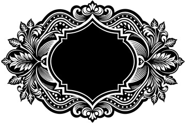 Elegant Frame Design with White Background, Vector Illustration, Cartoons, Clipart, Line Art, Elegant frame design vector with white background, perfect for illustrations, cartoons, clipart, and line 