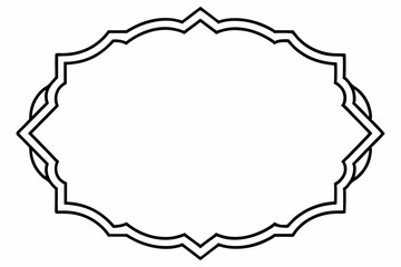 Elegant Frame Design with White Background, Vector Illustration, Cartoons, Clipart, Line Art, Elegant frame design vector with white background, perfect for illustrations, cartoons, clipart, and line 