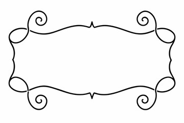 Elegant Frame Design with White Background, Vector Illustration, Cartoons, Clipart, Line Art, Elegant frame design vector with white background, perfect for illustrations, cartoons, clipart, and line 